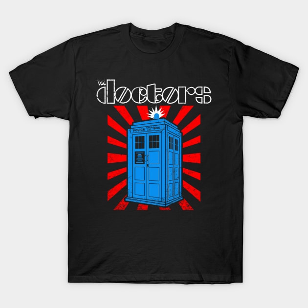 Cool Retro Time Travelling Sci-fi 60's Band Logo Parody Gift T-Shirt by BoggsNicolas